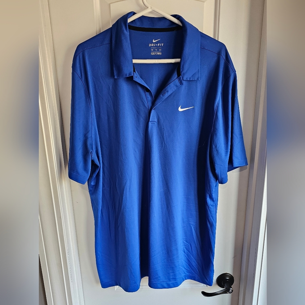 Nike Men's Blue Polo Shirt